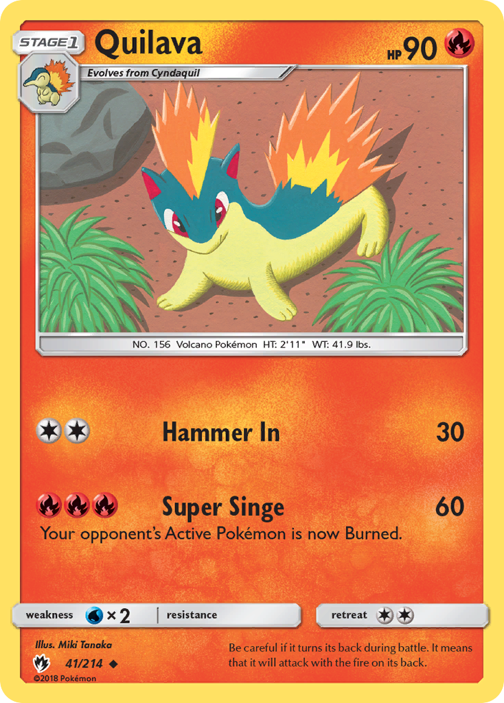 Quilava (41/214) [Sun & Moon: Lost Thunder] | The Time Vault CA