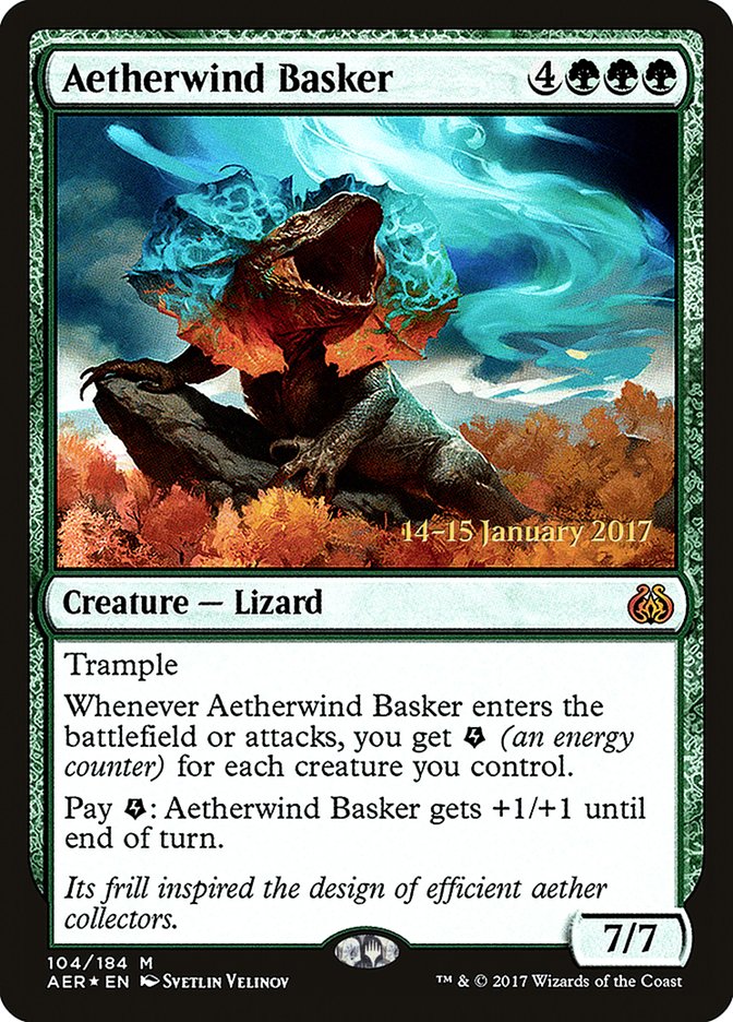 Aetherwind Basker [Aether Revolt Prerelease Promos] | The Time Vault CA