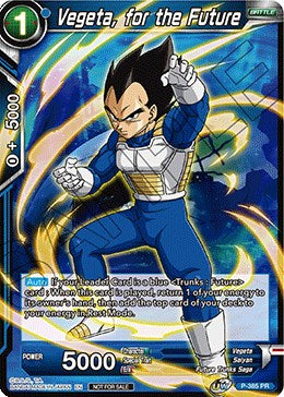 Vegeta, for the Future (Tournament Pack Vol. 8) (P-385) [Tournament Promotion Cards] | The Time Vault CA