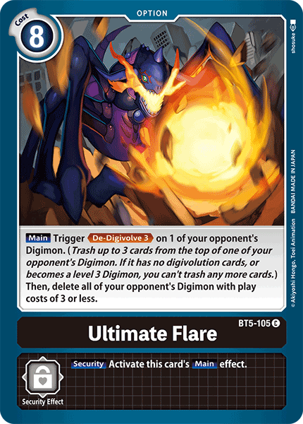 Ultimate Flare [BT5-105] [Battle of Omni] | The Time Vault CA