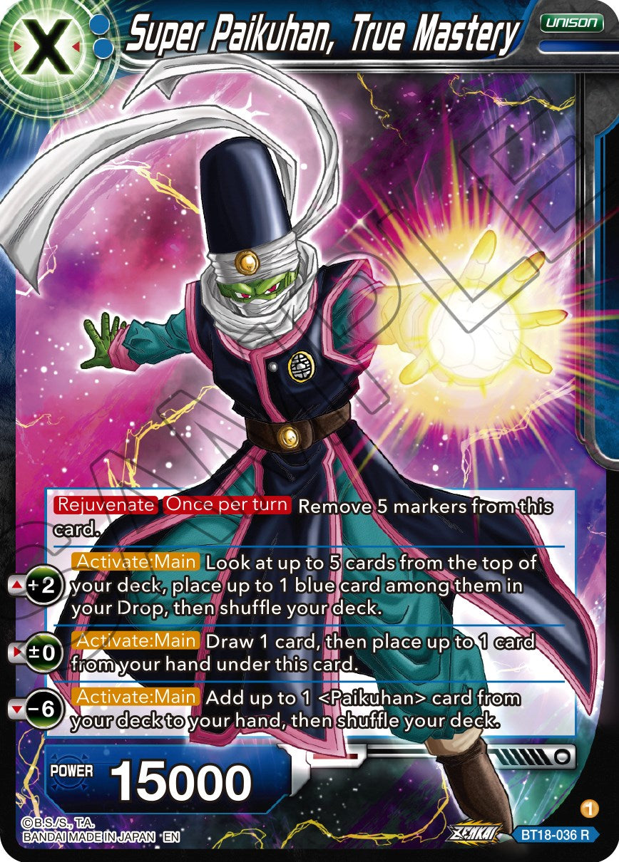 Super Paikuhan, True Master (BT18-036) [Dawn of the Z-Legends] | The Time Vault CA