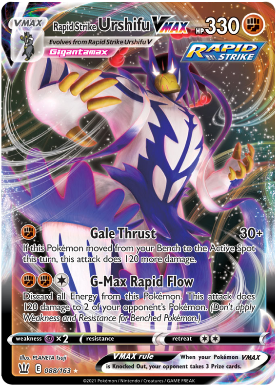 Rapid Strike Urshifu VMAX (088/163) (Jumbo Card) [Sword & Shield: Battle Styles] | The Time Vault CA