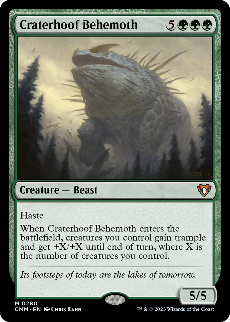 Craterhoof Behemoth [Commander Masters] | The Time Vault CA