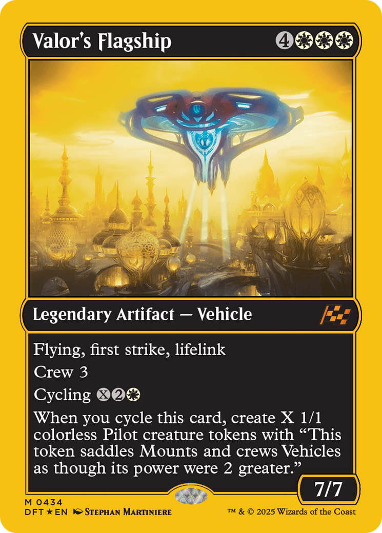 Valor's Flagship (First-Place Foil) [Aetherdrift] | The Time Vault CA