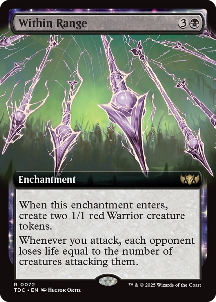 Within Range (Extended Art) [Tarkir: Dragonstorm Commander] | The Time Vault CA