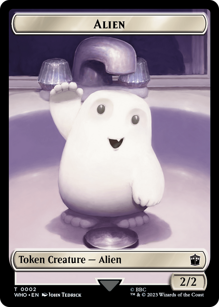 Copy // Alien Double-Sided Token [Doctor Who Tokens] | The Time Vault CA