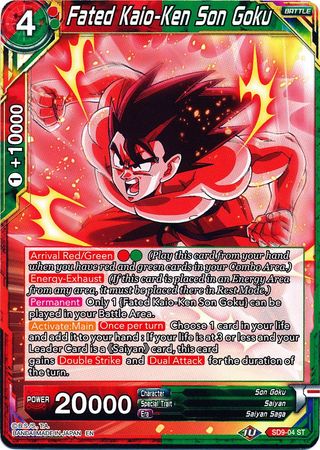 Fated Kaio-Ken Son Goku (SD9-04) [Assault of the Saiyans] | The Time Vault CA