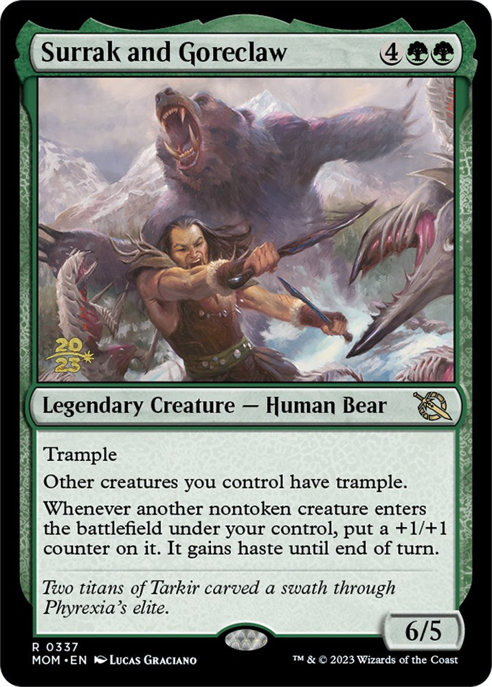 Surrak and Goreclaw [March of the Machine Prerelease Promos] | The Time Vault CA