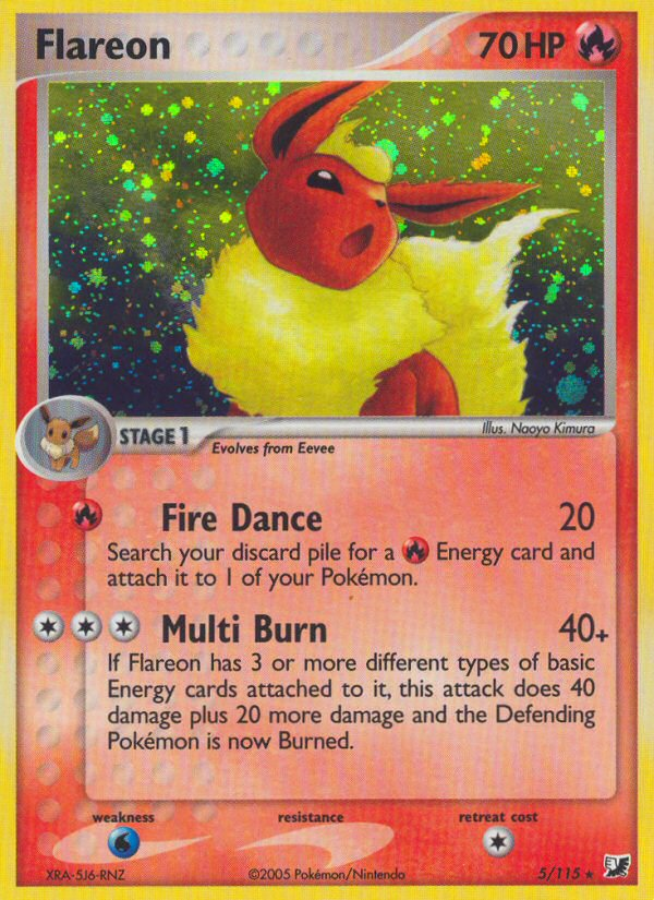 Flareon (5/115) [EX: Unseen Forces] | The Time Vault CA