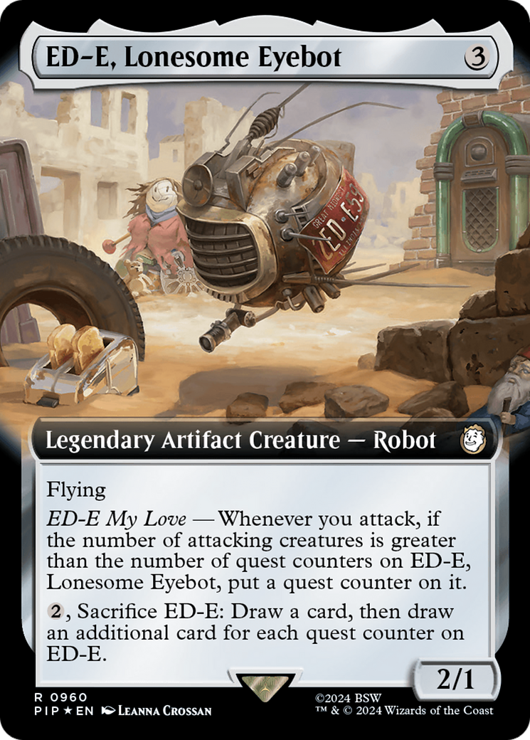 ED-E, Lonesome Eyebot (Extended Art) (Surge Foil) [Fallout] | The Time Vault CA