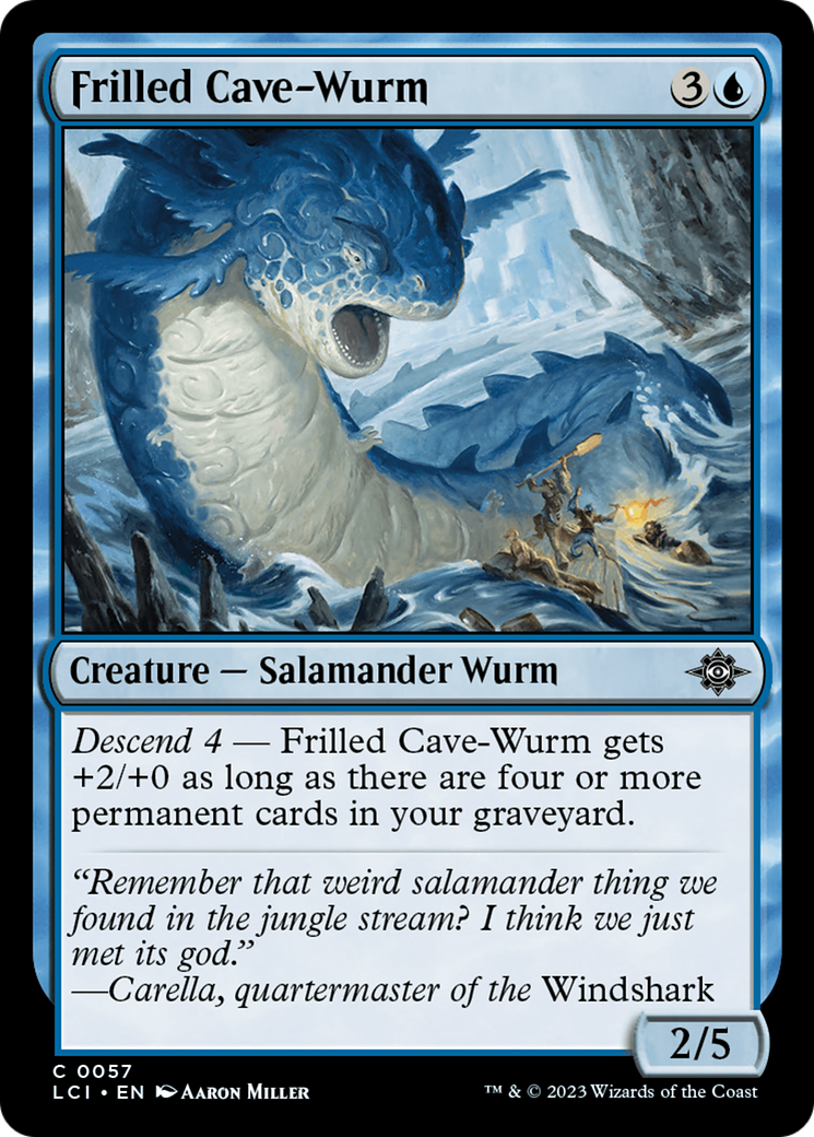 Frilled Cave-Wurm [The Lost Caverns of Ixalan] | The Time Vault CA