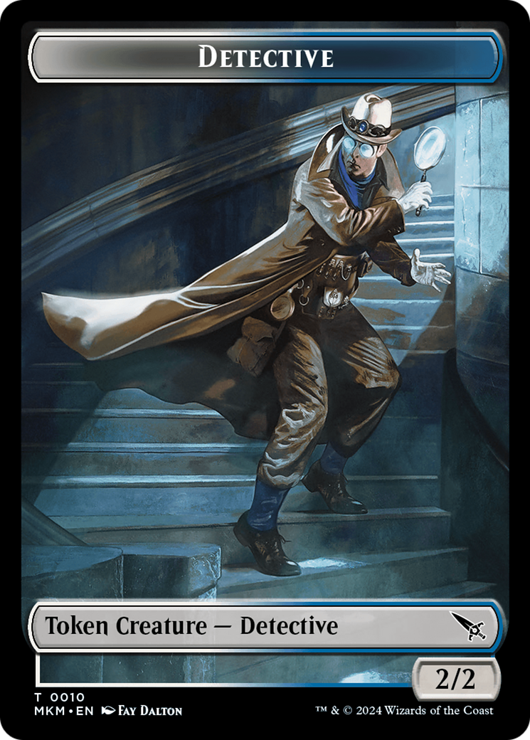 Detective // Bat Double-Sided Token [Murders at Karlov Manor Tokens] | The Time Vault CA