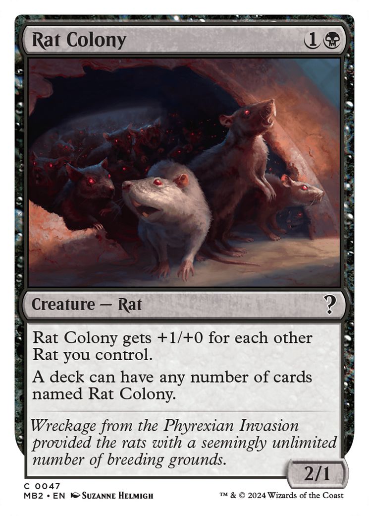 Rat Colony (White Border) [Mystery Booster 2] | The Time Vault CA