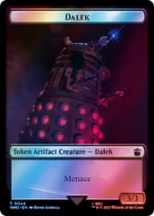 Dalek // Dinosaur Double-Sided Token (Surge Foil) [Doctor Who Tokens] | The Time Vault CA