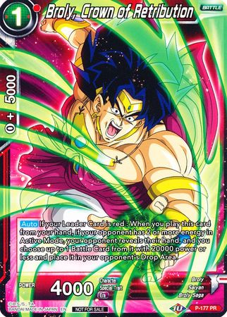 Broly, Crown of Retribution (P-177) [Promotion Cards] | The Time Vault CA