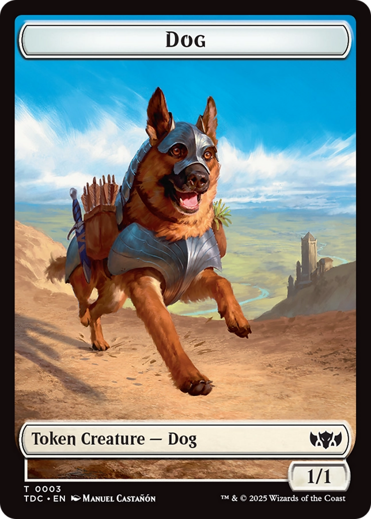 Dog // Goblin Double-Sided Token [Tarkir: Dragonstorm Commander Tokens] | The Time Vault CA