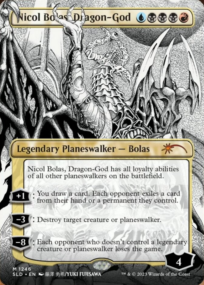 Nicol Bolas, Dragon-God (Borderless) [Secret Lair Drop Series] | The Time Vault CA