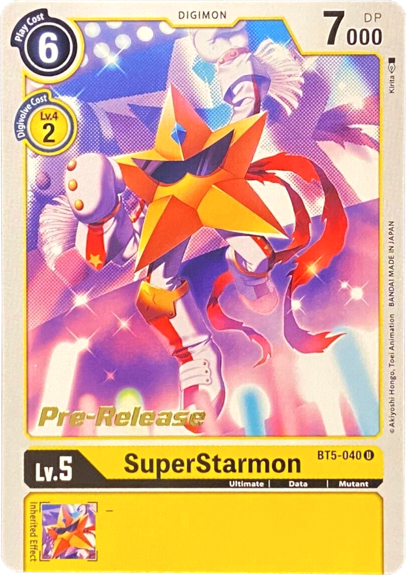 SuperStarmon [BT5-040] [Battle of Omni Pre-Release Promos] | The Time Vault CA