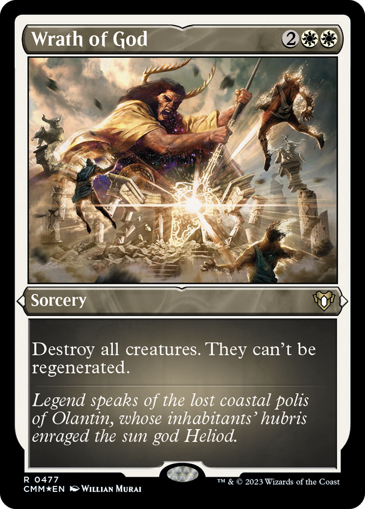 Wrath of God (Foil Etched) [Commander Masters] | The Time Vault CA