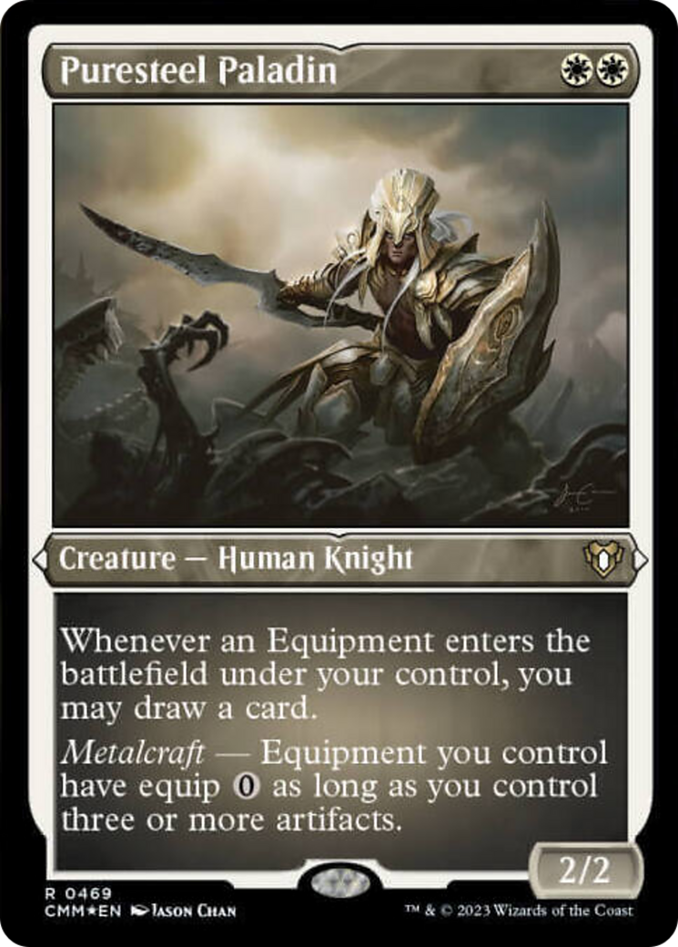 Puresteel Paladin (Foil Etched) [Commander Masters] | The Time Vault CA