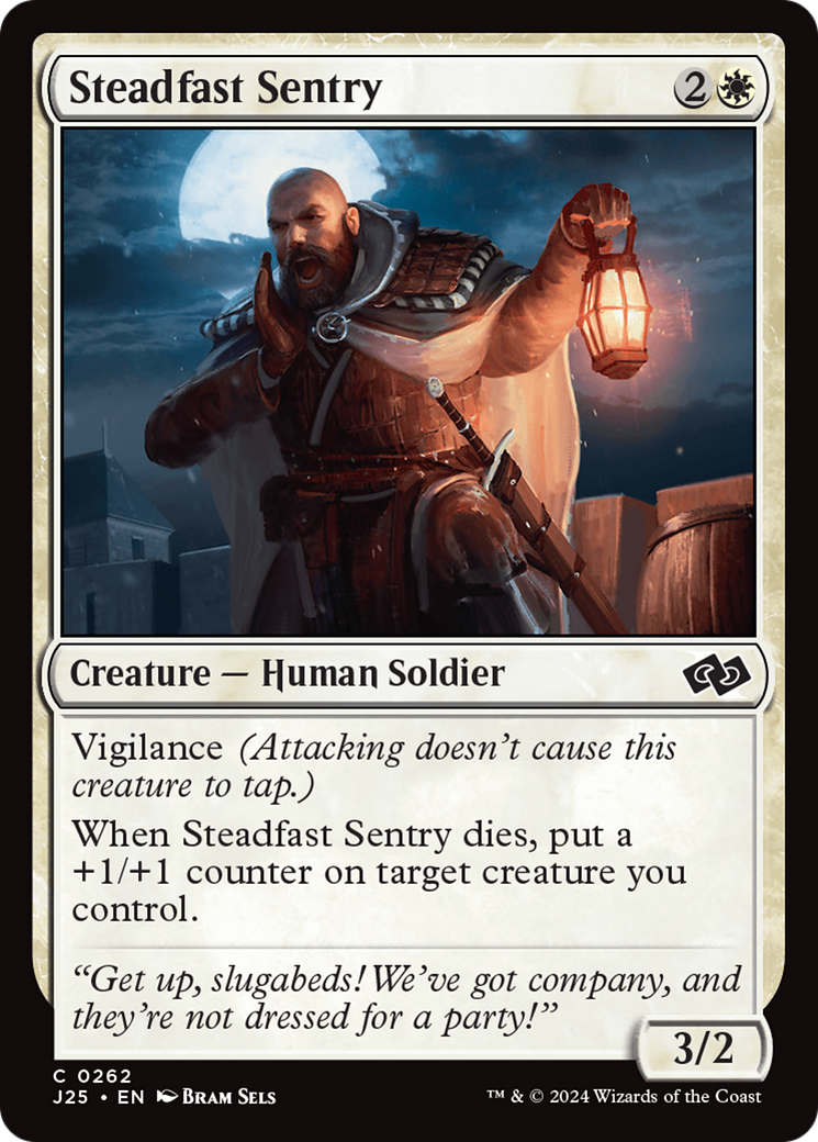 Steadfast Sentry [Foundations Jumpstart] | The Time Vault CA