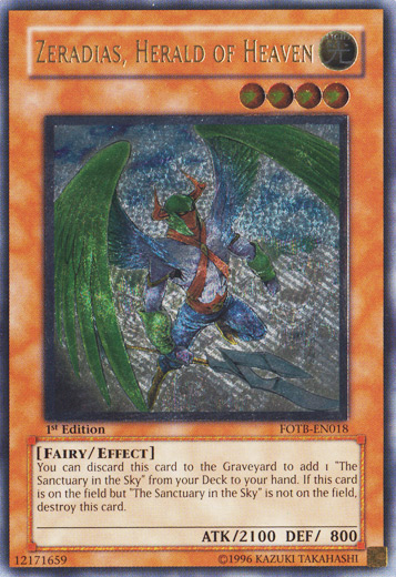Zeradias, Herald of Heaven [FOTB-EN018] Ultimate Rare | The Time Vault CA