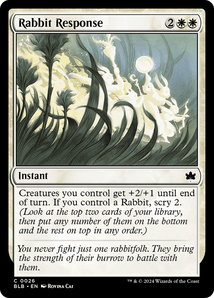 Rabbit Response [Bloomburrow] | The Time Vault CA