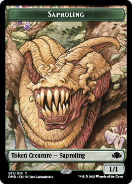 Goblin // Saproling Double-Sided Token [Dominaria Remastered Tokens] | The Time Vault CA