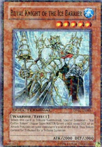 Royal Knight of the Ice Barrier [DT01-EN065] Super Rare | The Time Vault CA