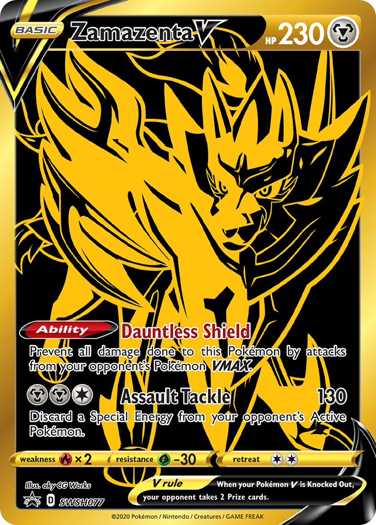 Zamazenta V (SWSH077) [Sword & Shield: Black Star Promos] | The Time Vault CA