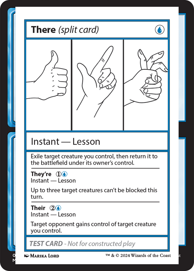 There (Split Card) [Mystery Booster 2 Playtest Cards] | The Time Vault CA