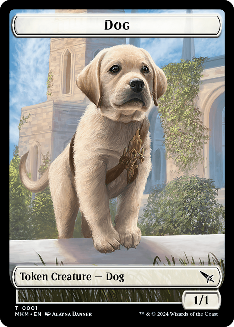 Dog Token [Murders at Karlov Manor Tokens] | The Time Vault CA