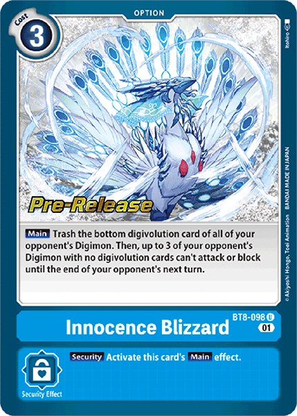 Innocence Blizzard [BT8-098] [New Awakening Pre-Release Cards] | The Time Vault CA