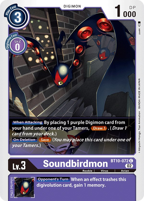 Soundbirdmon [BT10-072] [Xros Encounter] | The Time Vault CA