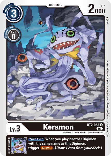 Keramon [BT2-053] (Tamer Party Vol. 3) [Release Special Booster Promos] | The Time Vault CA
