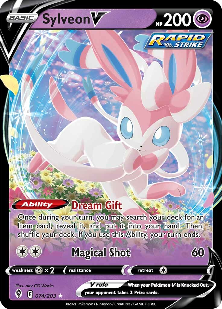 Sylveon V (074/203) [Sword & Shield: Evolving Skies] | The Time Vault CA