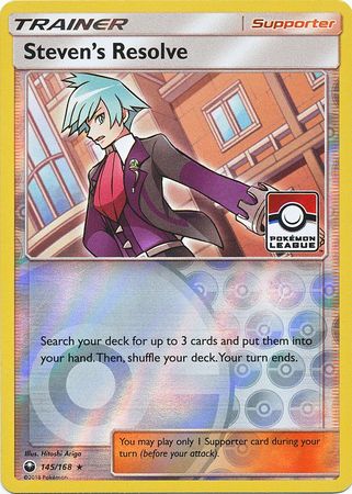 Steven's Resolve (145/168) (League Promo) [Sun & Moon: Celestial Storm] | The Time Vault CA