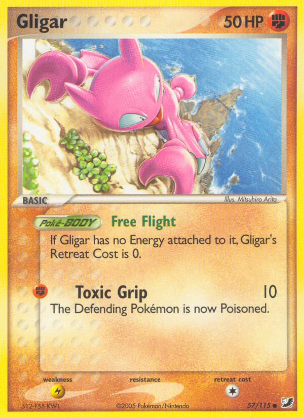 Gligar (57/115) [EX: Unseen Forces] | The Time Vault CA