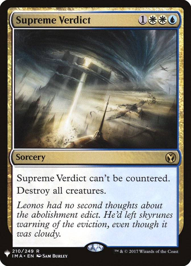 Supreme Verdict [Mystery Booster] | The Time Vault CA