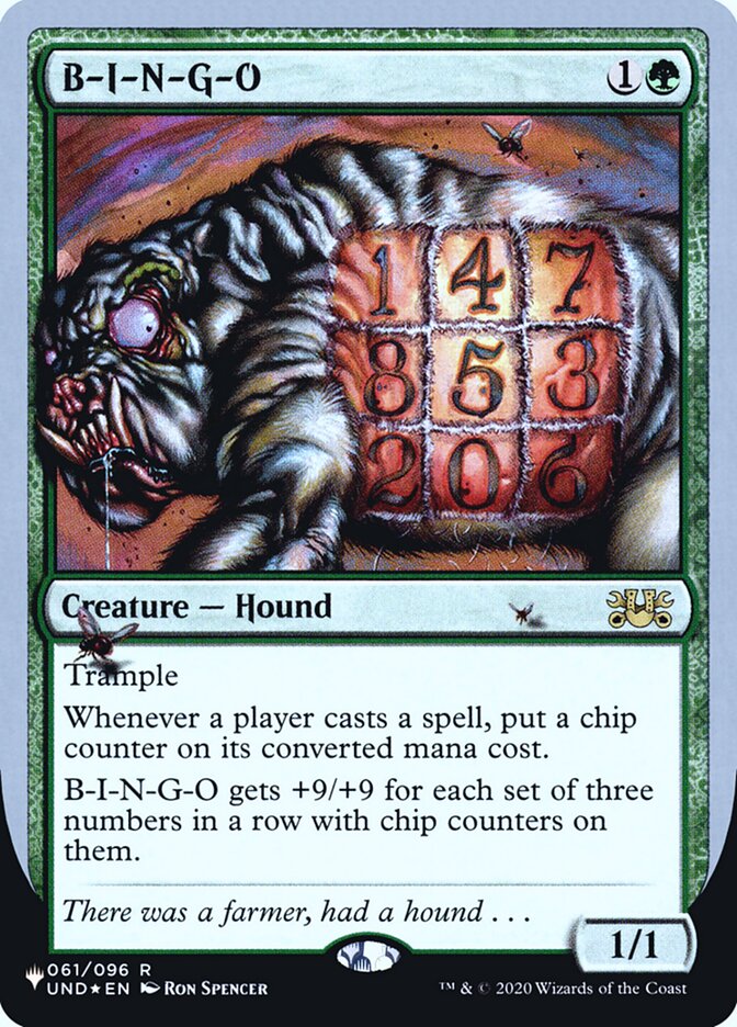 B-I-N-G-O (Unfinity Foil Edition) [The List] | The Time Vault CA