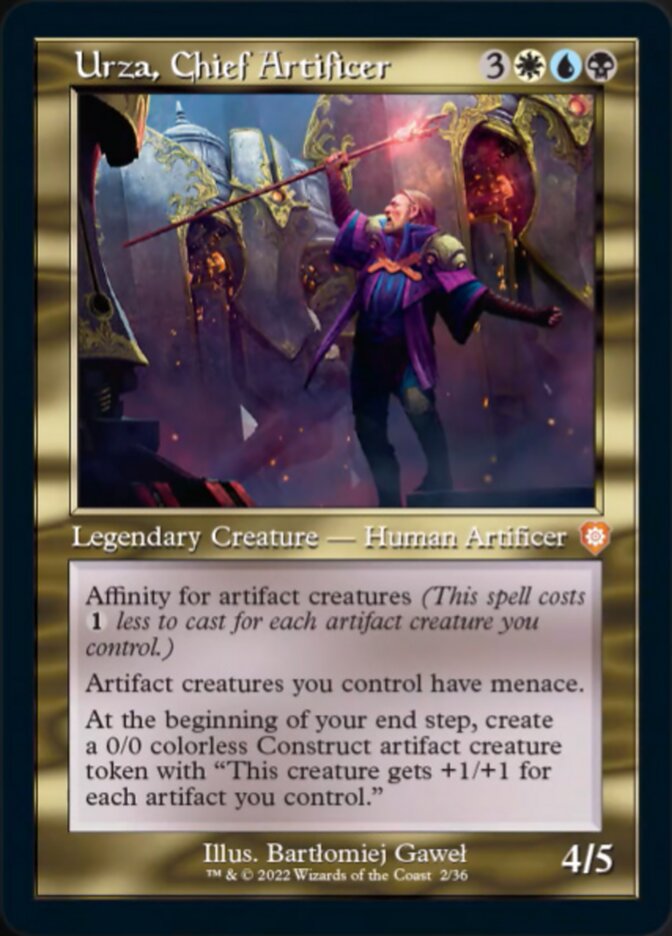 Urza, Chief Artificer (002) (Retro) [The Brothers' War Commander] | The Time Vault CA