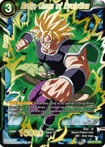 Broly, Omen of Evolution (EX19-12) [Special Anniversary Set 2021] | The Time Vault CA