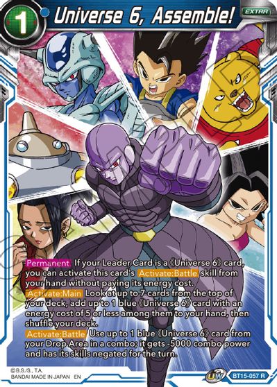 Universe 6, Assemble! (BT15-057) [Saiyan Showdown] | The Time Vault CA