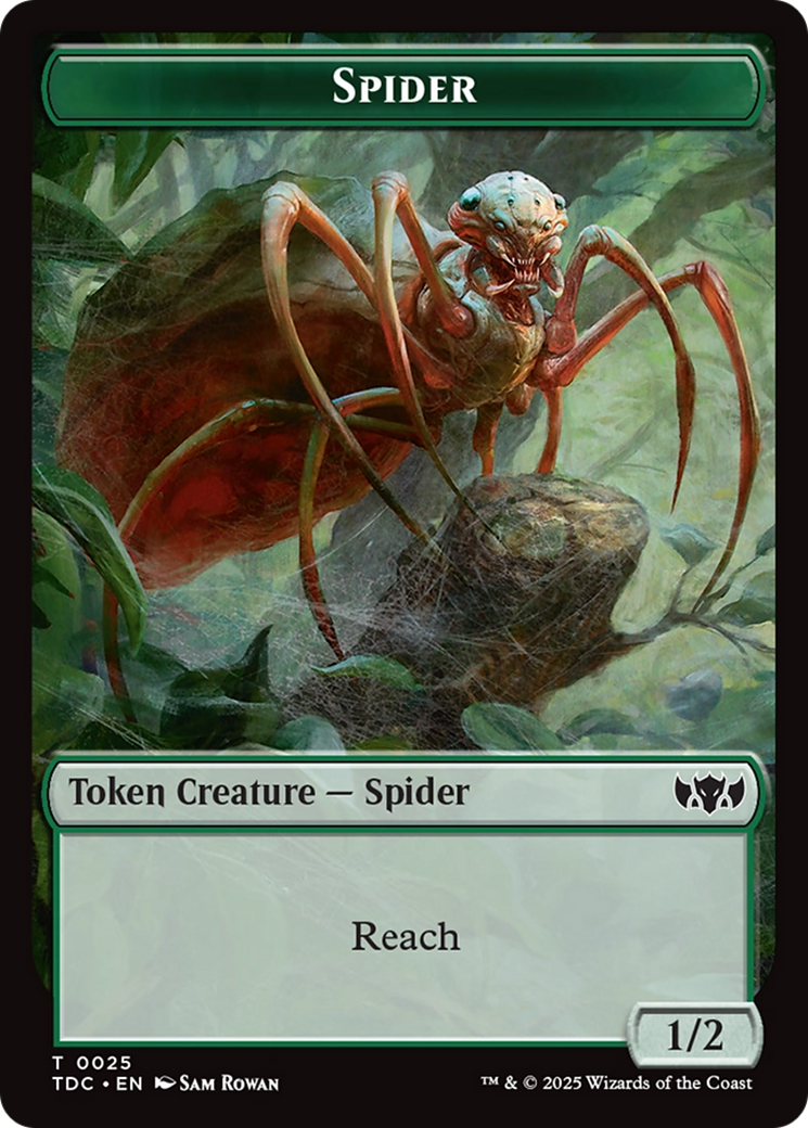 Spider // Bird Double-Sided Token [Tarkir: Dragonstorm Commander Tokens] | The Time Vault CA