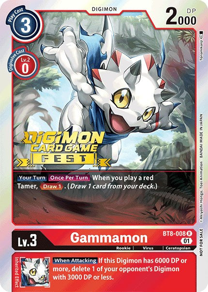 Gammamon [BT8-008] (Digimon Card Game Fest 2022) [New Awakening Promos] | The Time Vault CA