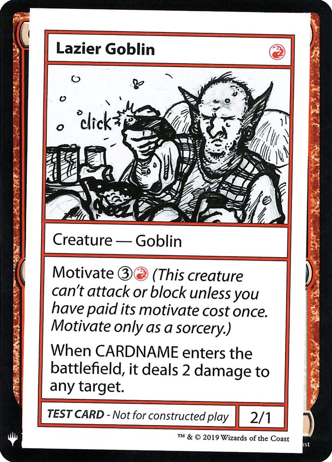 Lazier Goblin [Mystery Booster Playtest Cards] | The Time Vault CA