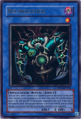 Relinquished [RP01-EN054] Ultra Rare | The Time Vault CA