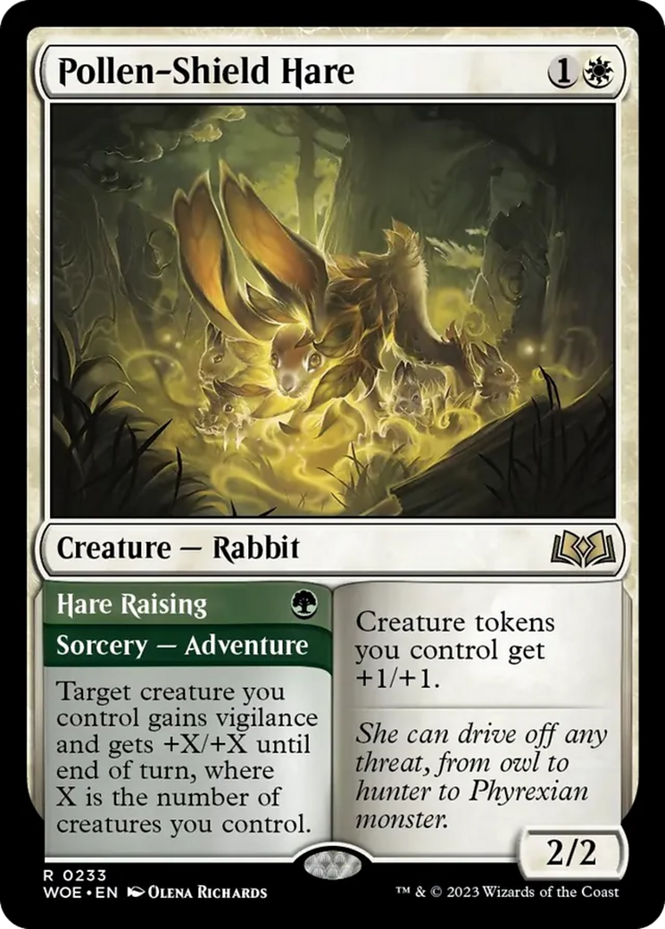 Pollen-Shield Hare // Hare Raising [Wilds of Eldraine] | The Time Vault CA