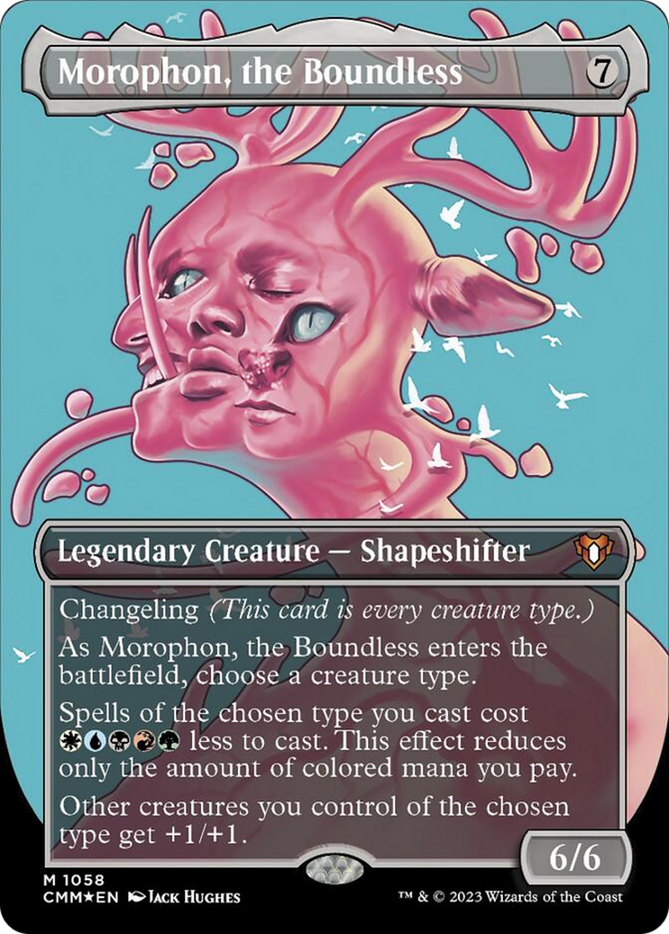 Morophon, the Boundless (Borderless Textured Foil Frame Break) [Commander Masters] | The Time Vault CA