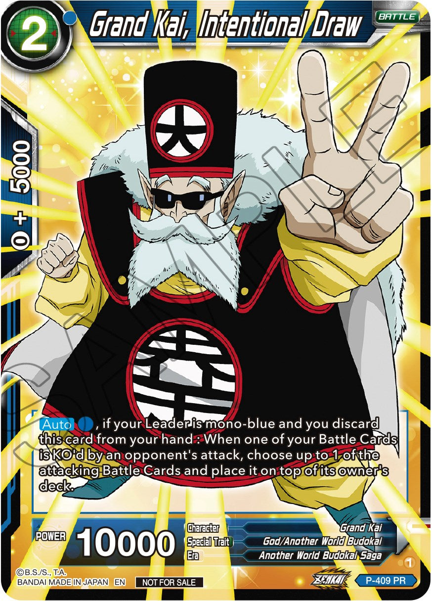 Grand Kai, Intentional Law (Zenkai Series Tournament Pack Vol.1) (P-409) [Tournament Promotion Cards] | The Time Vault CA